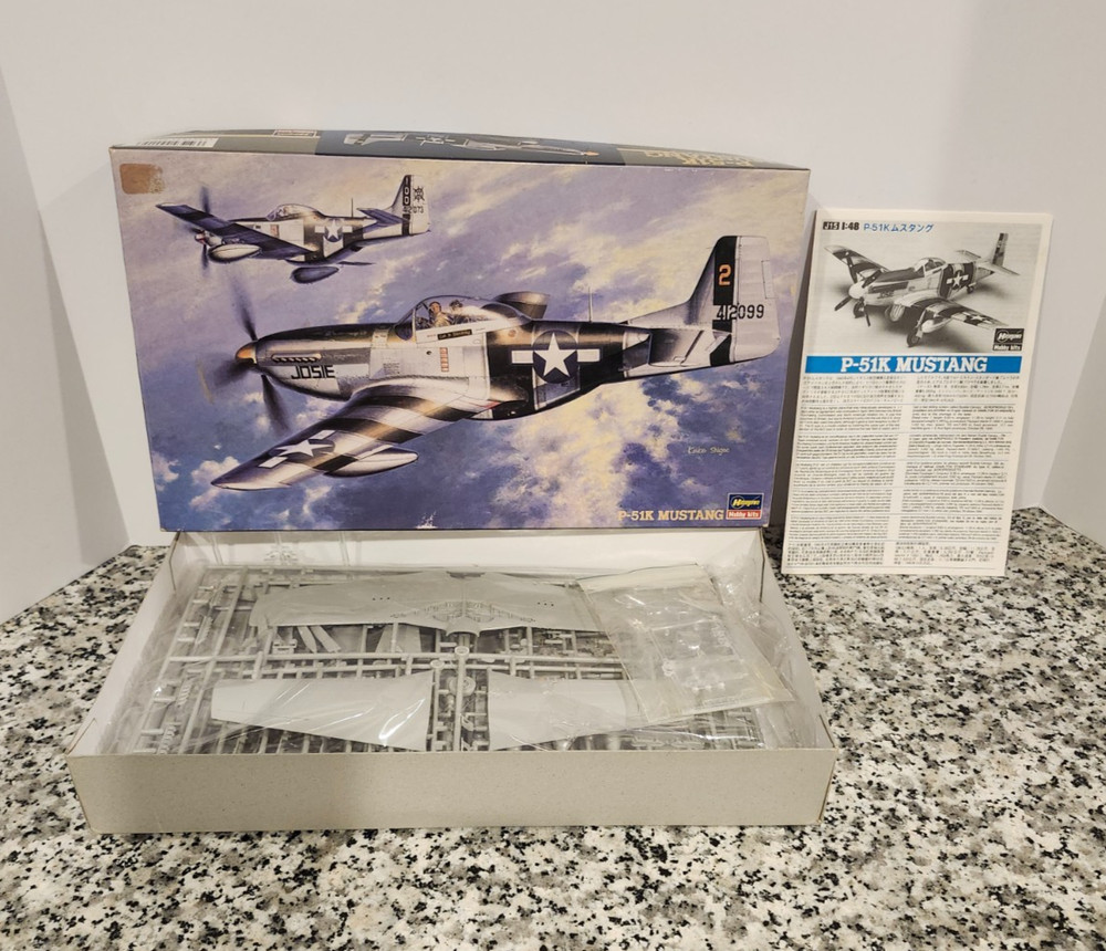 P-51K Mustang 1:48 HASEGAWA Military Model MIB NEW Unbuilt