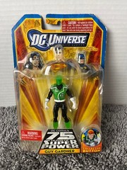 GUY GARDNER Dc Universe 75 Years of Super Power Sealed 3 3/4″ Figure & Button