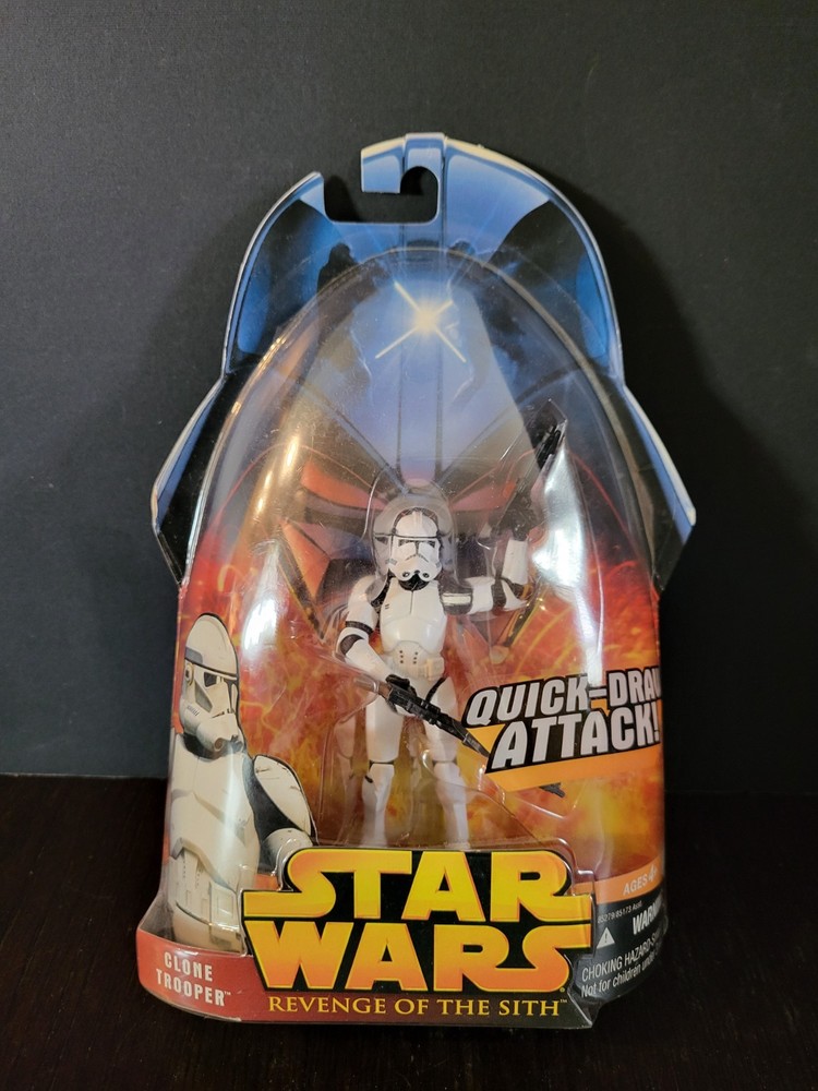 Clone Trooper Quick-Draw 6 2005 STAR WARS Revenge of the Sith NEW Sealed #2