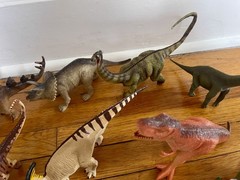 Lot of 15 Dinosaurs Action Figures Assorted Sizes and Brands