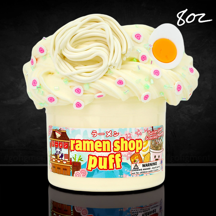 Ramen Shop Puff “Mango Scented” Butter Slime 8oz – Dope Slimes