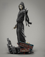 Ghostface Scream Horror Figure 25cm Professional Painted