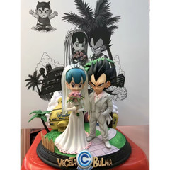 Dragon Ball Z Wedding Statue – Vegeta, Bulma & Trunks Collectible Figure 26cm