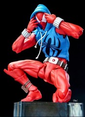 New Mess Toys Scarlet Hero Spider-Man Blue Suit 1/12 Action Figure in Stock Gift