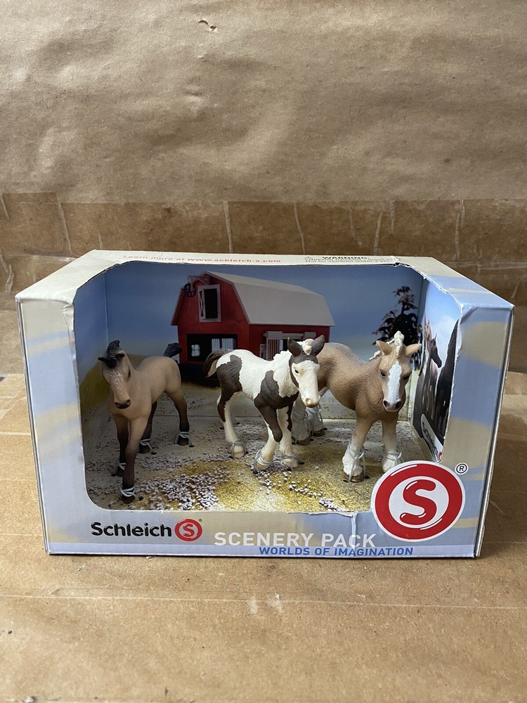 Schleich 41226 Scenery Pack Horse World Of Imagination 3 Horses NEW!-VERY RARE!!