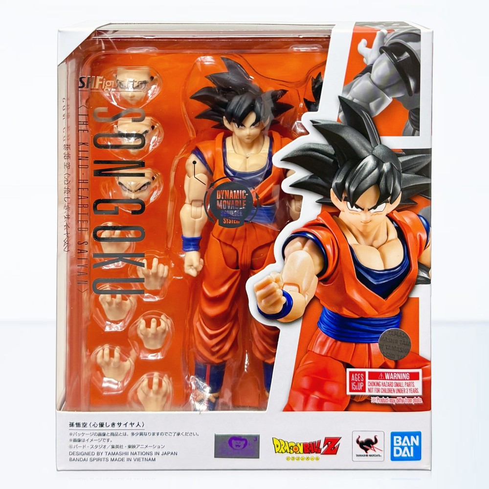 Bandai S.H.Figuarts Dragon Ball Z Son Goku (Kind-hearted Saiyan) Figure In Stock