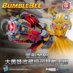 IN US ！！ Transformers Bumblebee Arm 1:1 Wearable Voice Control LED Light Hand