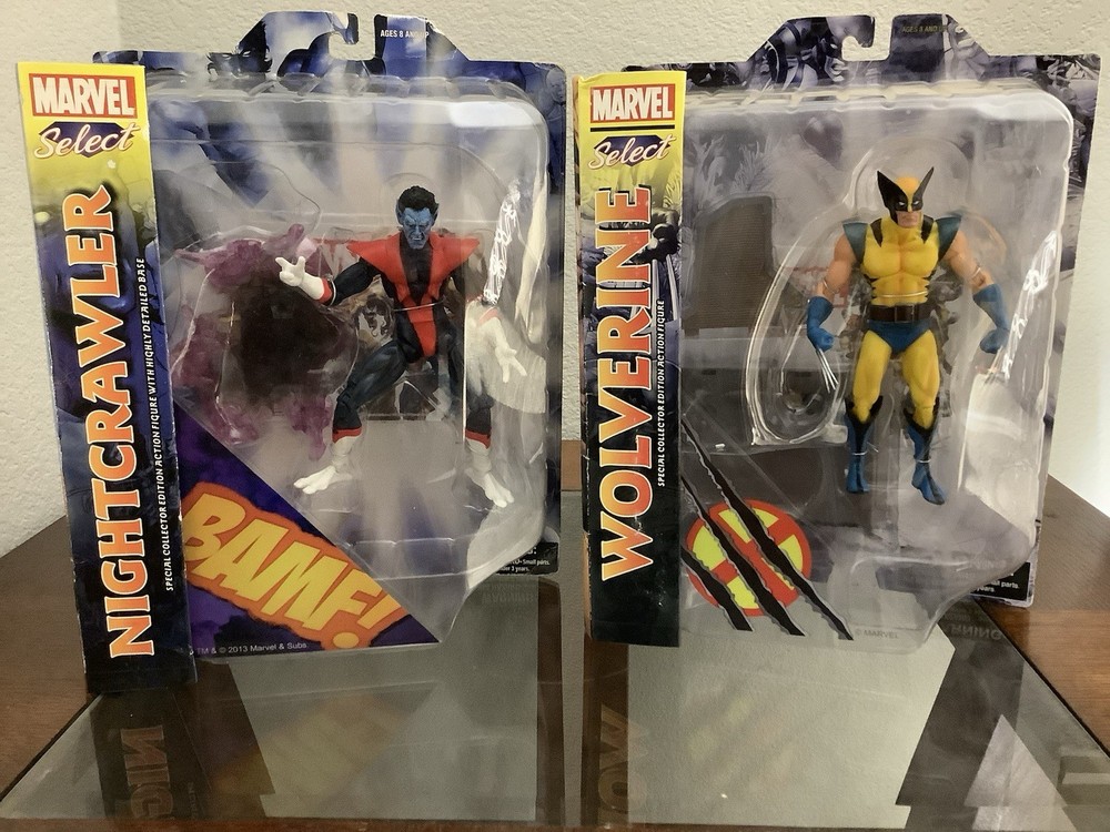 Marvel Diamond Select X-Men Lot Of 2 Nightcrawler Wolverine