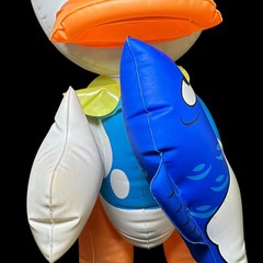 Mickey Mouse & Donald Duck 23″ Inflatable Blow-Up Toys Disney VtG 1960s