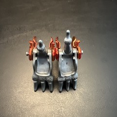 TMNT Ninja Turtles Metal Mutants Michelangelo Leg Armor 1995 Parts Accessories