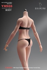 YM508 1/6 Female Seamless Silicone Fitness Body Pale Detail Flexible 12″ Figure