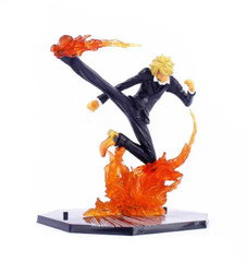 18CM One Piece Luffy Figure Roronoa Zoro Three Blade Manga Anime Statue A15D8Fx