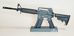 1:2 High Precision M4A1 Carbine Black Eject Metal Super Rare A+ Machine Gun Toy