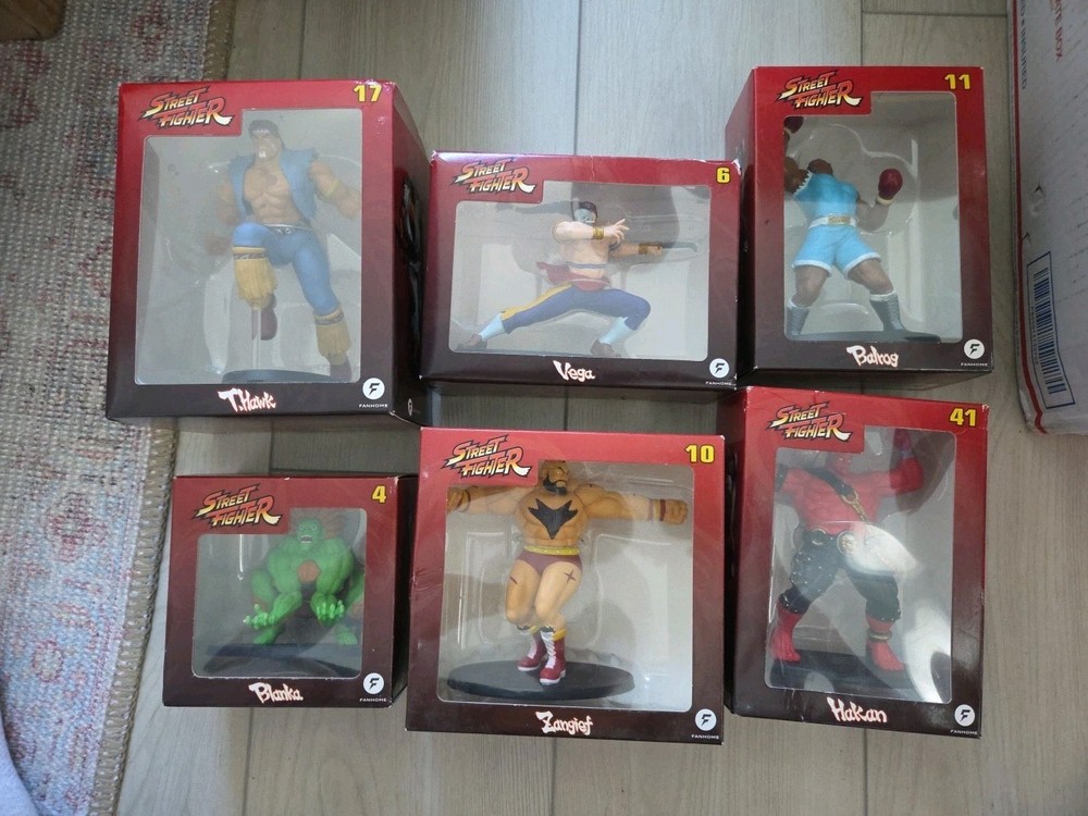 Street Fighter Fanhome Figurine Collection Lot Blanka Vega Balrog Zangief Thawk