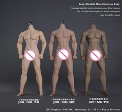 JIAOU DOLL 1/6 Male Rubber Seamless Body Lan Body Muscular 12″ Action Figure