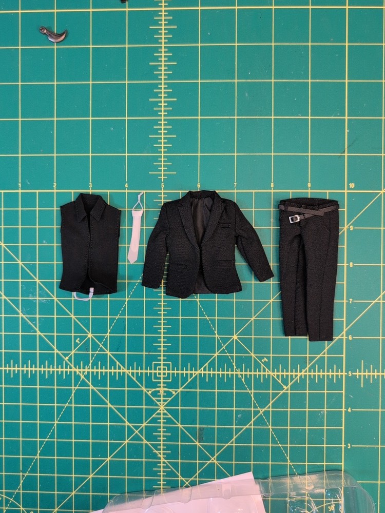 Kai Lab 1/12 Scale Soft Goods Black Winter Jacket For 6″ Action Figures