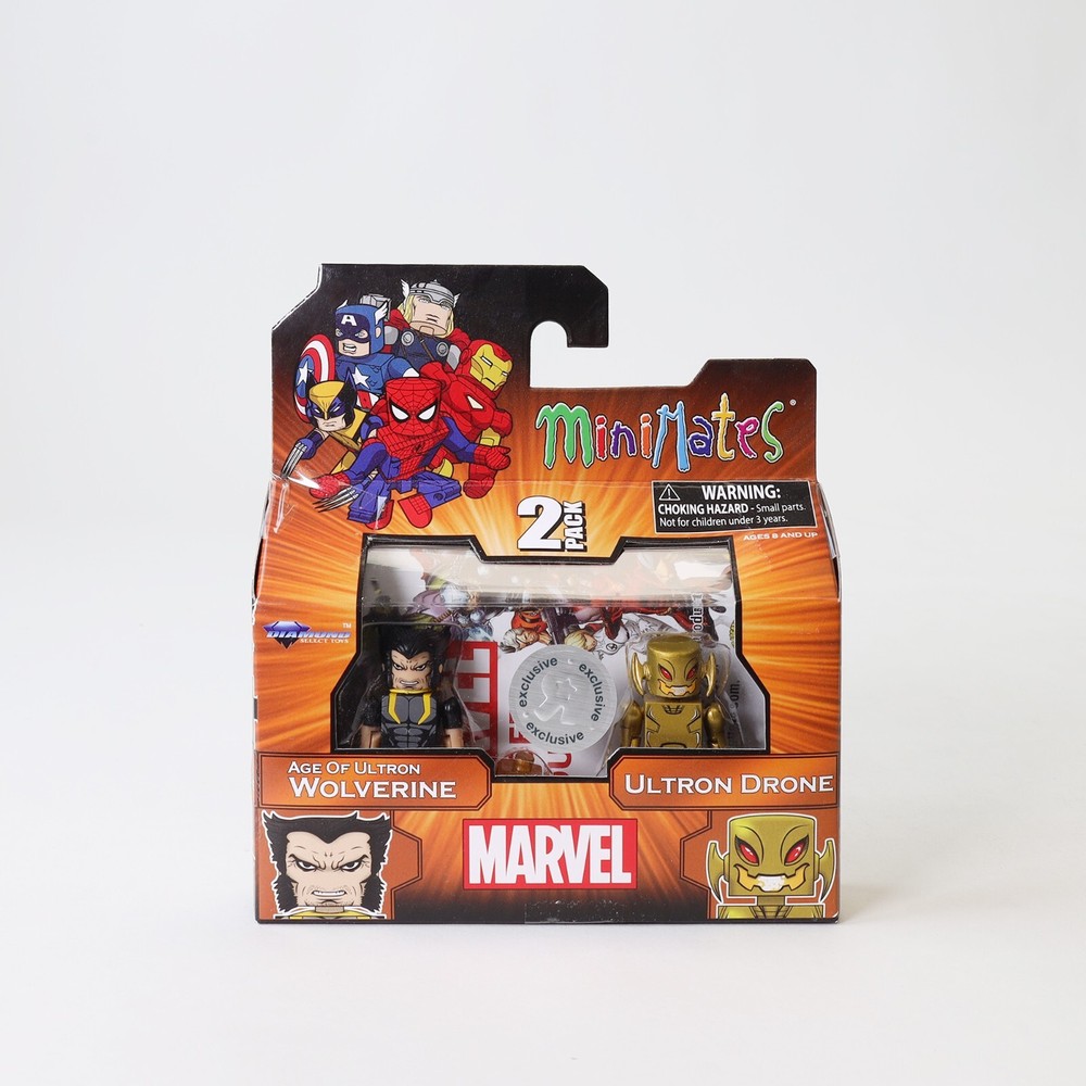 Marvel Minimates Toys R Us TRU Wave 18: Age of Ultron Wolverine and Ultron Drone