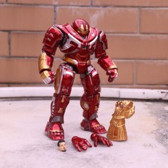Avengers Iron Man MK44 Hulkbuster 7in Action Figure Collection LED Toys Gift Box