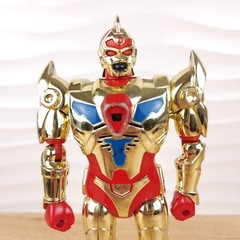 Superhuman Samurai Syber Squad Metal Data Matrix Servo Gold Steel Uniform
