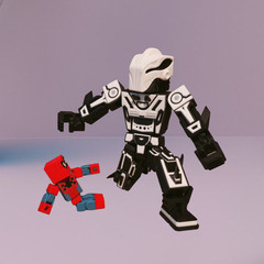 Articulated BlockBot A01, BlockBot S01, Big Robot, 3D Printed