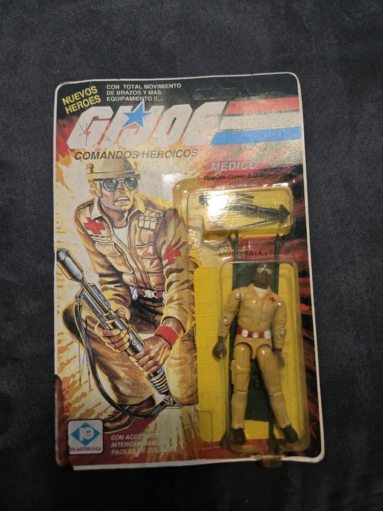 GI Joe Comandos Heroicos Medico Brazil 1982 Doc Plastirna