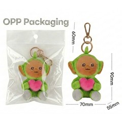 Teletubbies Dipsy Heart Plush Keychain 9cm Authentic Licensed Doll Bag Charm