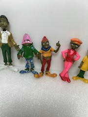 FAT ALBERT AND THE JUNKYARD GANG COSBY KIDS ACTION FIGURES. FULL SET OF 8