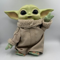 Mattel Star Wars The Mandalorian Child Plush Grogu Stuffed Toy Carrying Bag EUC