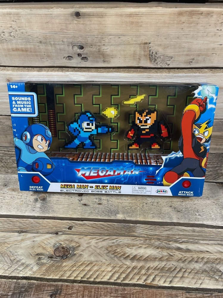 Mega Man vs Elec Man Action Figure JAKKS Pacific 30th Anniversary Boss Battle