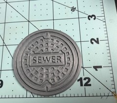 Custom Action Figure Diorama Display Accessory Manhole Sewer Cover 1/12 Scale