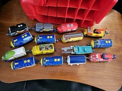Chuggington Die-Cast Train Lot 15 & Plastic Trains Carrying Case EUC