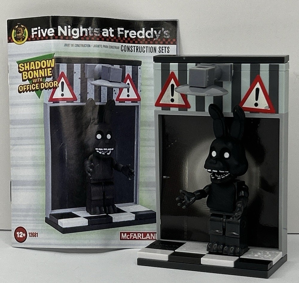 McFarlane FNAF Construction Set: Shadow Bonnie Office Door Set 12681 Complete
