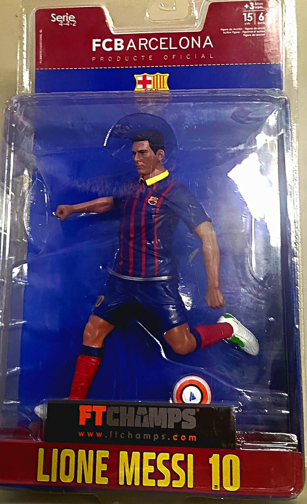 FT Champs FC Barcelona Lionel Messi #10 Soccer Action Figure 15cm Serie 1-2