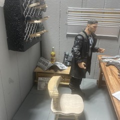 action figure diorama 1:12 Made From Styrofoam, Wooden And Plastic Parts