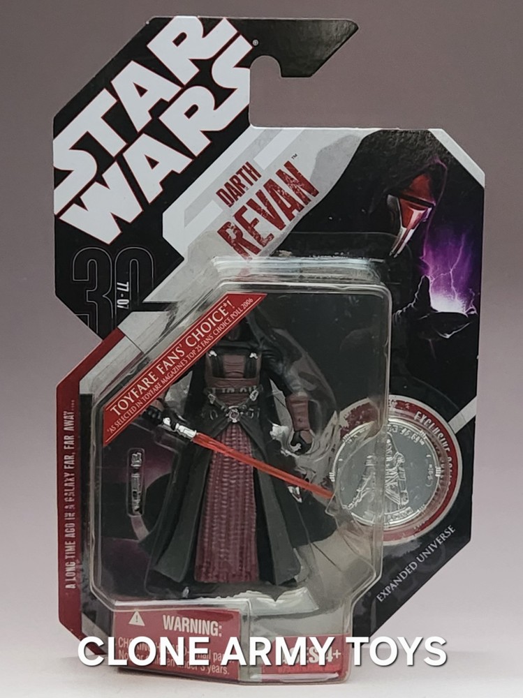 Star Wars Darth Revan 30th Anniversary Collection TAC #34 Sith Lord 3.75 MOC