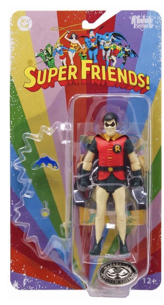 McFarlane Toys DC Retro Super Friends Evil Robin Figure Platinum ~ Stock