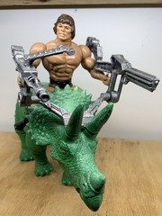 CUSTOM BIONATOPS Triceratops He-man MOTU Must See! ONE-OF-A-KIND! Jurassic Park