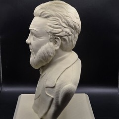 Charles Spurgeon Bust Reformer Puritan Figure 3D Printed Collectible 3Inch Tall