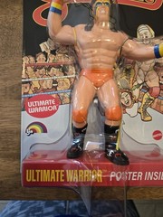 (CHASE) WWE LJN MATTEL SUPERSTARS ULTIMATE WARRIOR 8″ ACTION FIGURE BLACK CARD