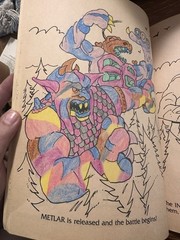 Vintage 1986 Hasbro INHUMANOIDS Golden Coloring Activity Book