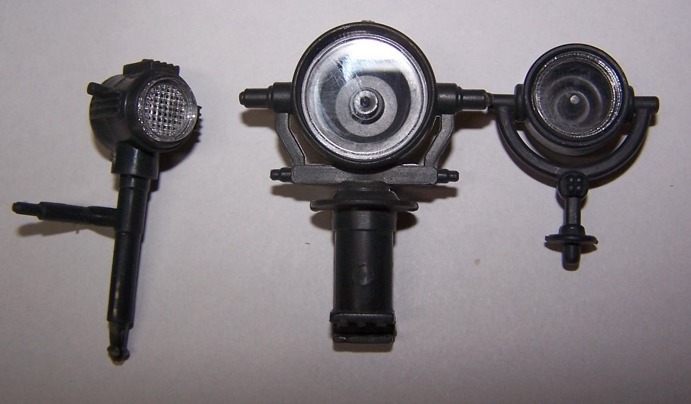 Lot of 3 laser cut acrylic lenses for GI Joe Checkpoint HQ & Moray spotlights