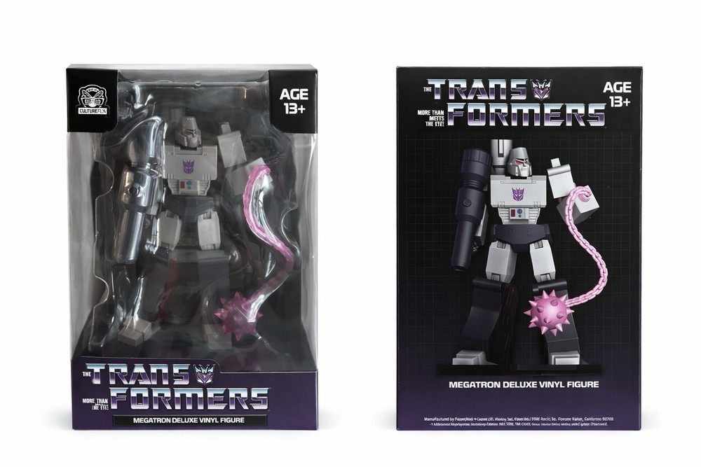 CultureFly Transformers Megatron Action Figure Vinyl Gray Black Purple Age 13+