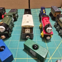 Thomas & Friends Wooden Railway Toy Train Lot – 14 Piece Mixed Vehicle Set