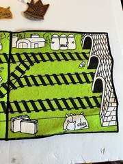 2000 Thomas & Friends Felt Play Mat Britt Allcroft Thomas Limited Train Playset