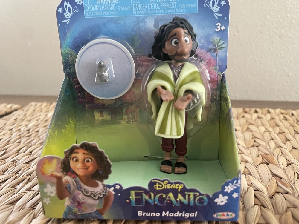 Disney ENCANTO 3″ Toy Doll Mini Figure TIO BRUNO MADRIGAL w MOUSE RAT Brand New!