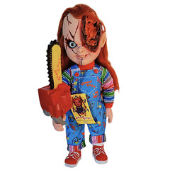Mexican Bootleg Bride Of Chucky Wounded Chainsaw Doll 14” made In Mexico