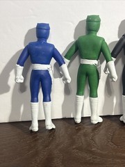 VTG Super Robotic Rangers Yellow Black Red Green Action Figures Lot Of 15