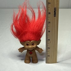 Ace Novelty Treasure Troll Red Hair Red Wishstone Vintage Figure Doll