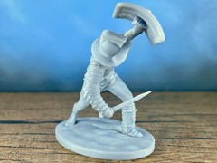 Handcrafted Gladiator Resin Figurine 80mm Collectible Sculpture