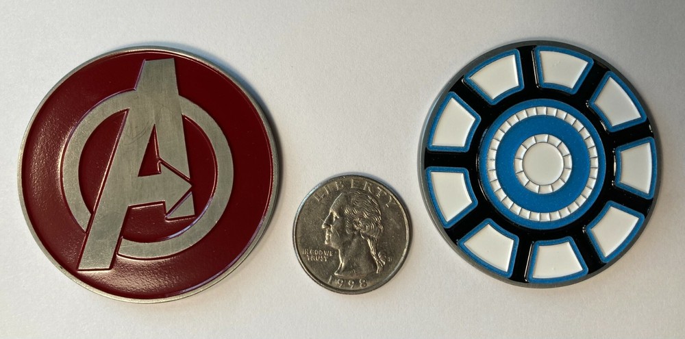 Ironman 2″ Medallion Challenge Coin, Antique silver